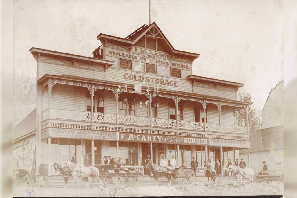 Glimpses of the past: A new church and butcher building